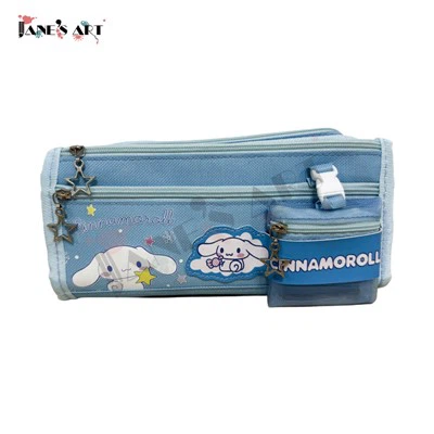 Blue Canvas Pencil Case